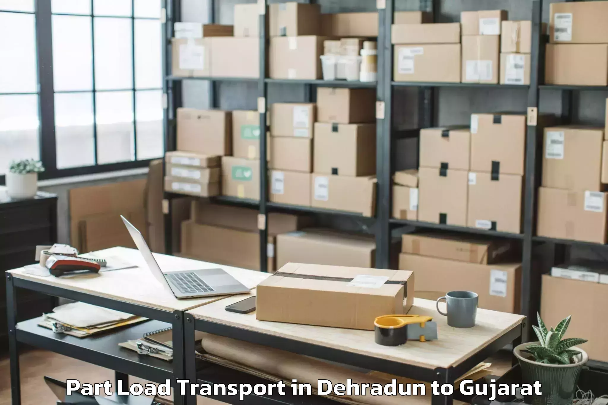 Top Dehradun to Chhota Udepur Part Load Transport Available